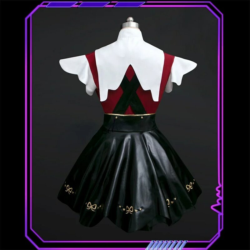 Game Needy Girl Overdose Anime Cosplay Costume Wig Anime JK Uniform Leather Skirt Set Abyss KAngel Ame Chan Cosplay Costume