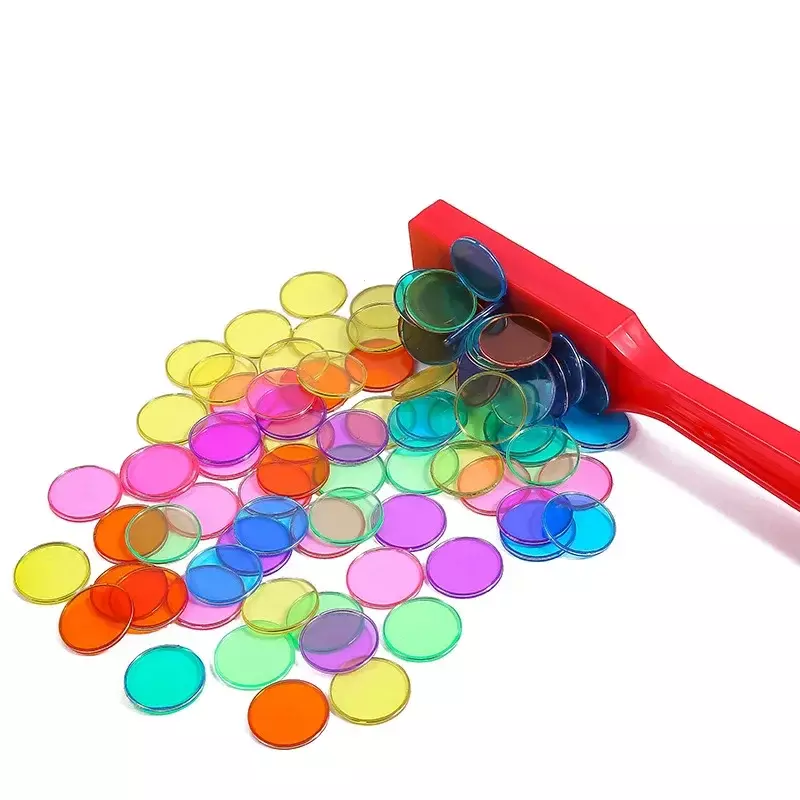 Magnetische bunte Chips Physik Wissenschaft Magnets tab Zauberstab Set Experiment Spiel Montessori Farbe lernen Lehrmittel