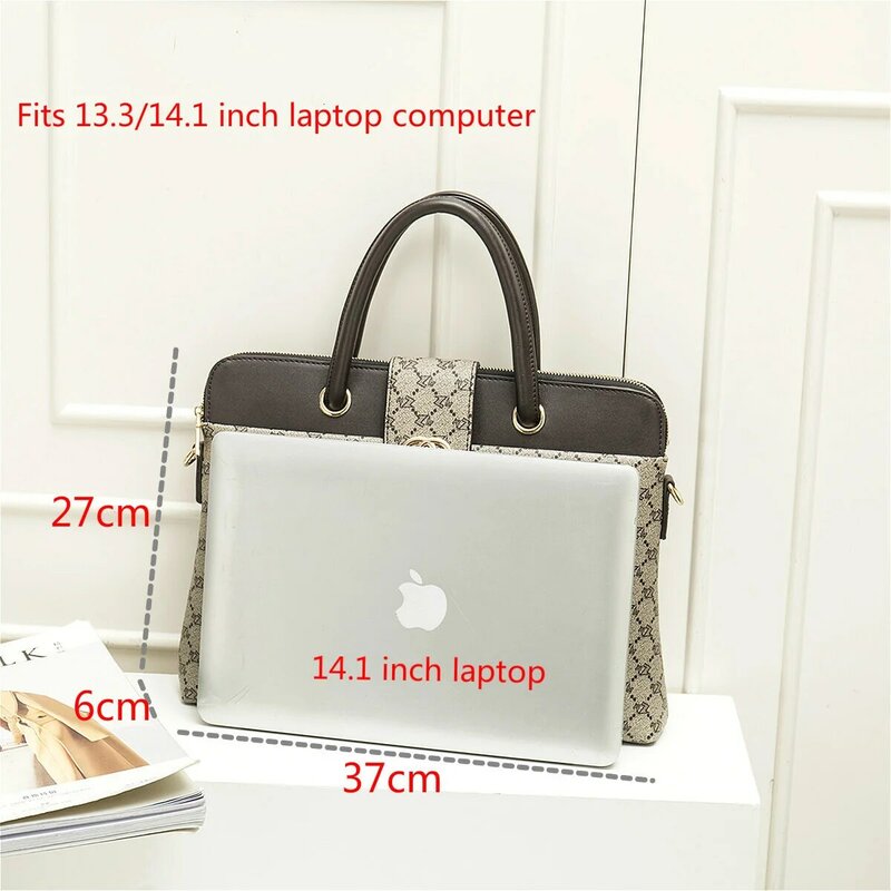 2024 Mode Damen Leder Aktentaschen Frauen Laptop Aktentasche Arbeit Büro tasche Damen Umhängetaschen für Frau Business Handtaschen