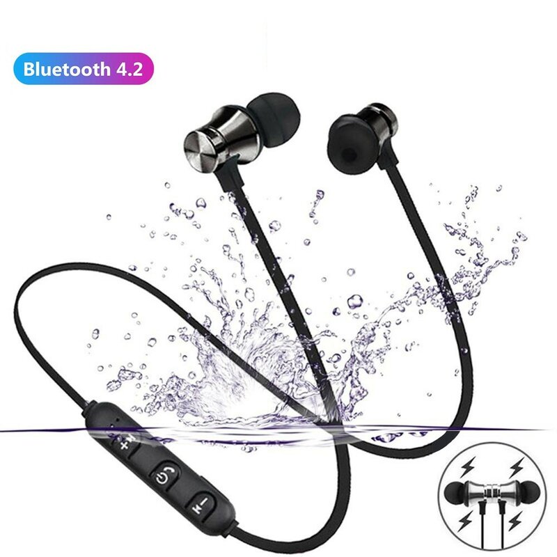 Xt11 Draadloze Bluetooth-Compatibele Oortelefoon Muziek Headset Hals Band Sport Oordopjes Met Microfoon Voor Iphone Samsung Xiaomi Huawei