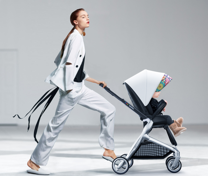 Portátil Lightweight Baby Stroller, 360 Graus Rotação, 3 em 1