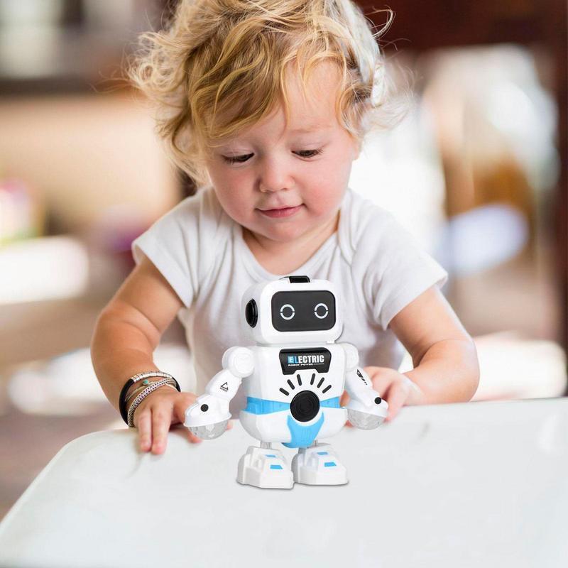 Mainan Robot dansa LED, tampilan halus mata dansa dan suara Ultra futuristis hadiah Robot DJ untuk anak-anak, anak laki-laki, anak perempuan