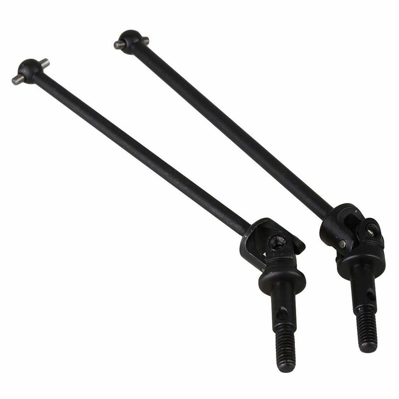 2PCS Black Iron 106015 Upgrade Universal Drive Shaft for HSP 94105 94106 94107 RC1:10 Off Road Buggy Model Car
