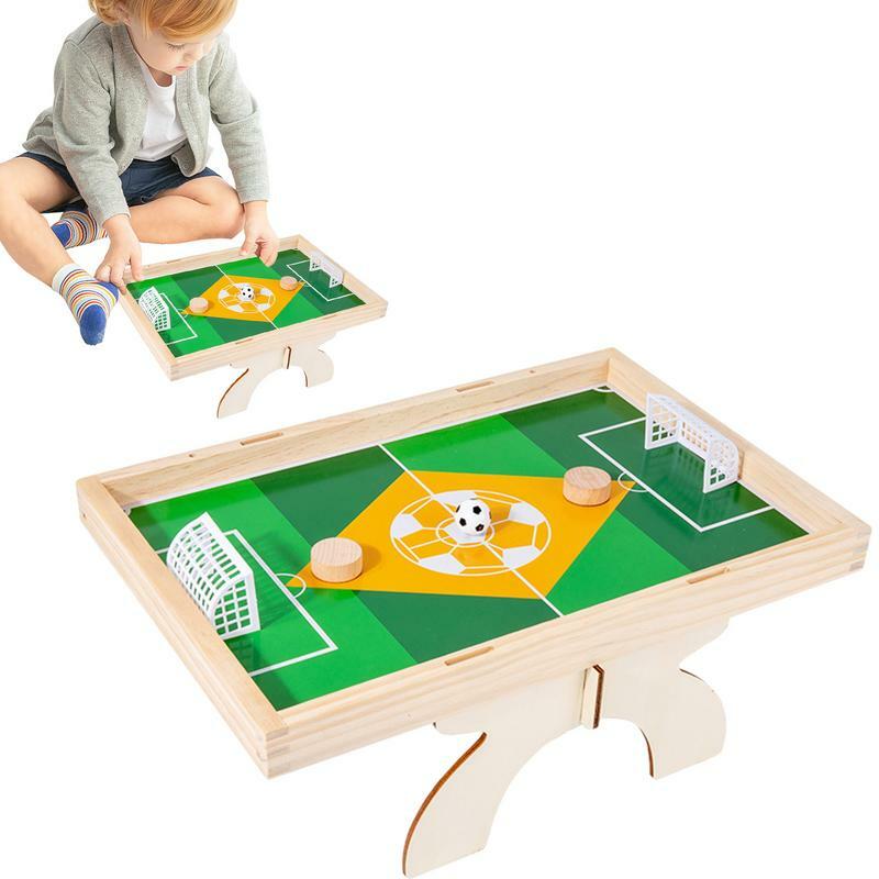 Juego de mesa de fútbol de madera para niños, divertido y desafiante, juguetes de desarrollo temprano para dormitorio, sala de juegos, sala de estar