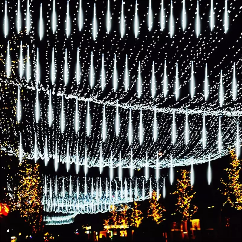 11,8 Zoll/30cm LED-Lichterkette Energie sparende Meteorsc hauer Regen licht mit hoher Helligkeit für Weihnachts feiertags feier Terrassen dekor