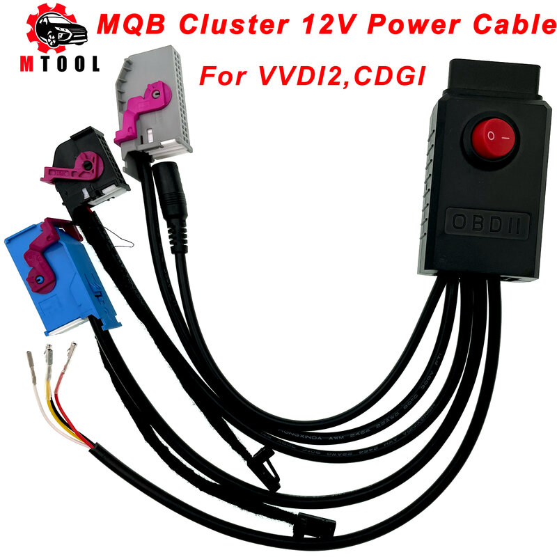MQB kabel daya Cluster 12V kabel Program kunci ID48 kabel MLB 5 kabel MQB NEC35XX kabel MQB48 kabel instrumen cocok VVDI2 CGDI