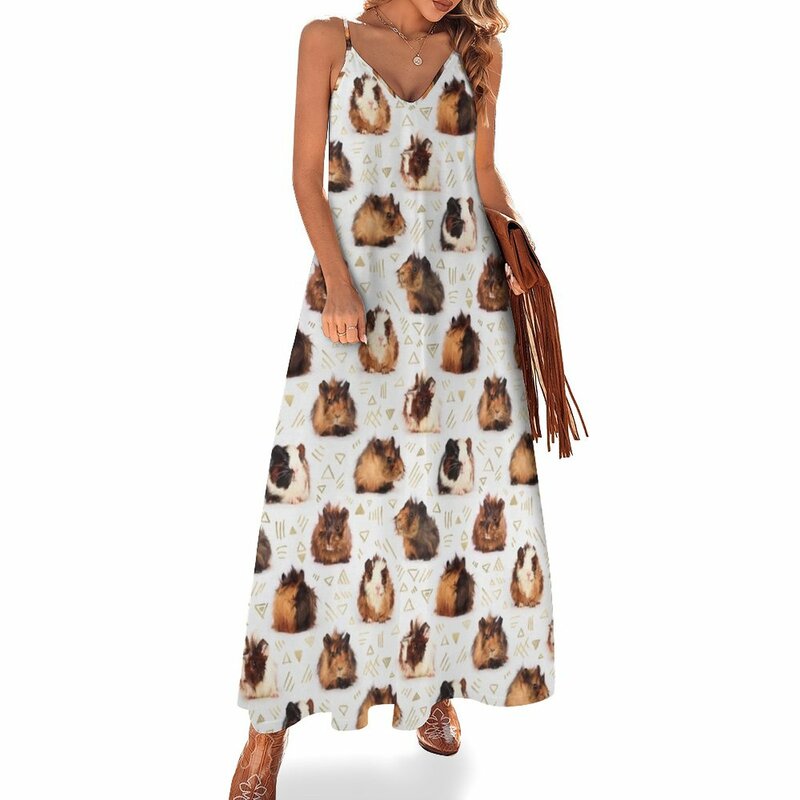 The Essential-vestido sin mangas de conejillo de indias para mujer, vestidos de manga larga, vestidos de lujo para mujer