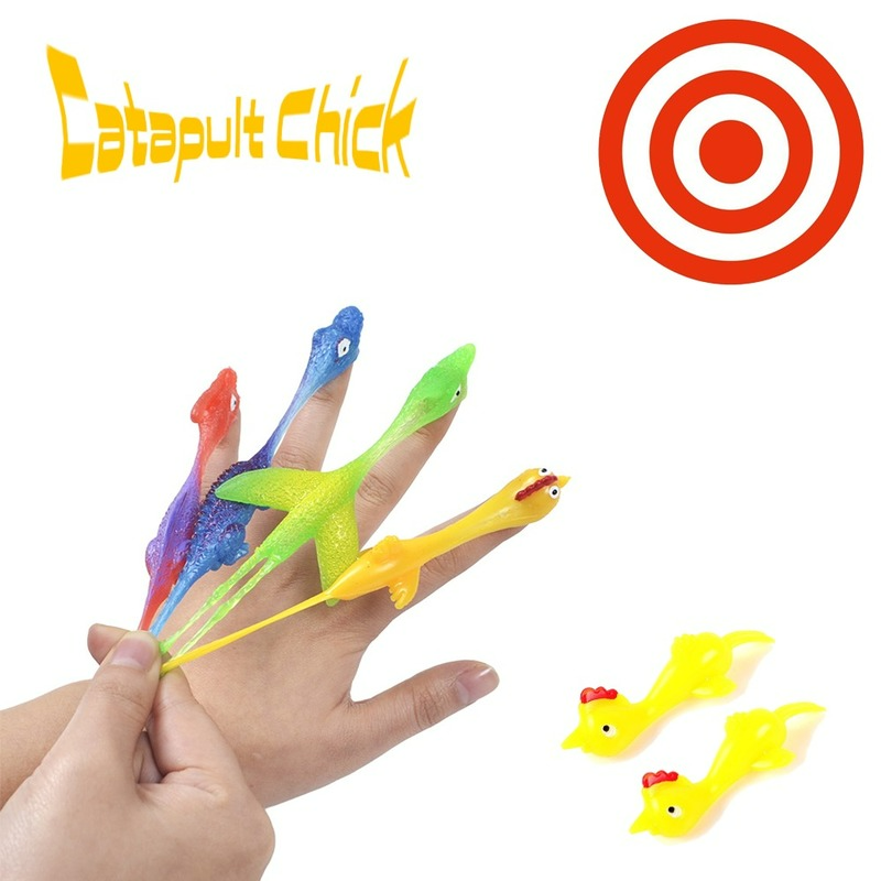 Catapult mainan lengket burung jari terbang elastis ayam latihan anak ayam katapel Turki menyenangkan dan rumit baru