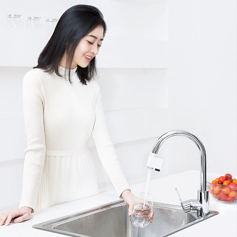 Xiomi Youpin الذكية صنبور مستشعر الأشعة تحت الحمراء توفير المياه توفير الطاقة توفير تجاوز صنبور الاستشعار جهاز الحفظ المياه