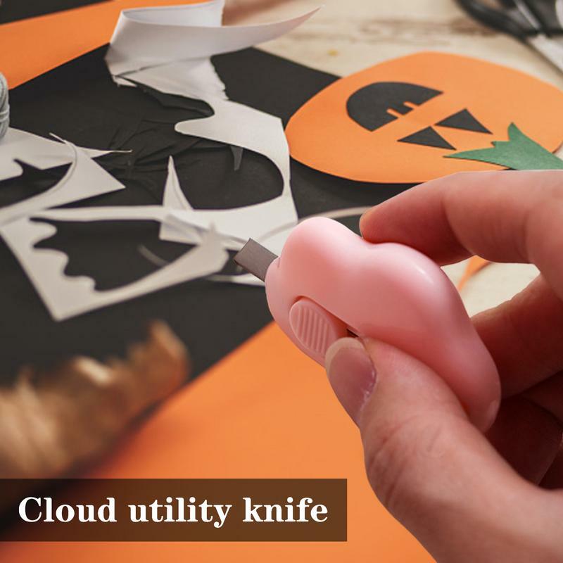 Милый компактный утилитный нож в форме облака, резак, выдвижной Открыватель для писем, портативный Открыватель для картона