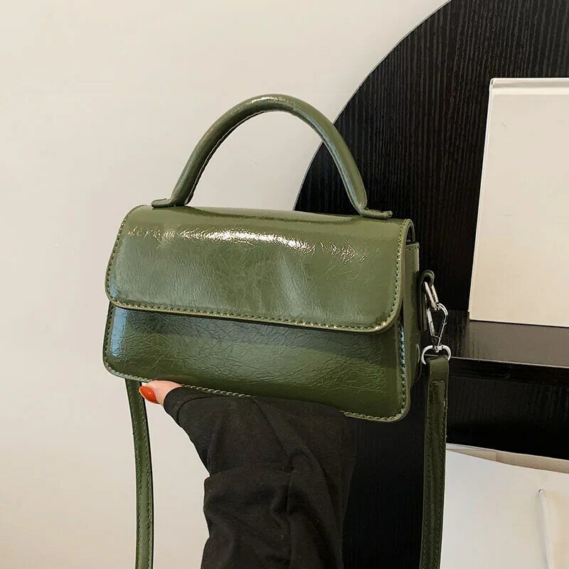 Bolsa de couro PU para mulheres, saco mensageiro de ombro único Saco de compras de luxo Flap Bags for Ladies Sac de alta qualidade