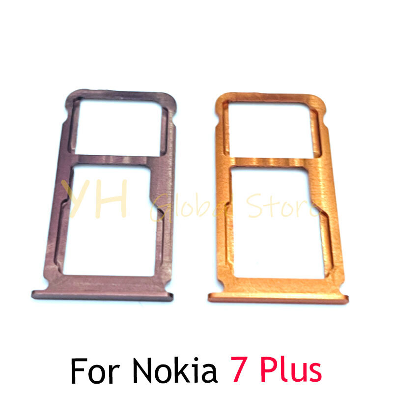 For Nokia 7 7.1 Plus Sim Card Slot Tray Holder Sim Card Reader Socket Repair Parts