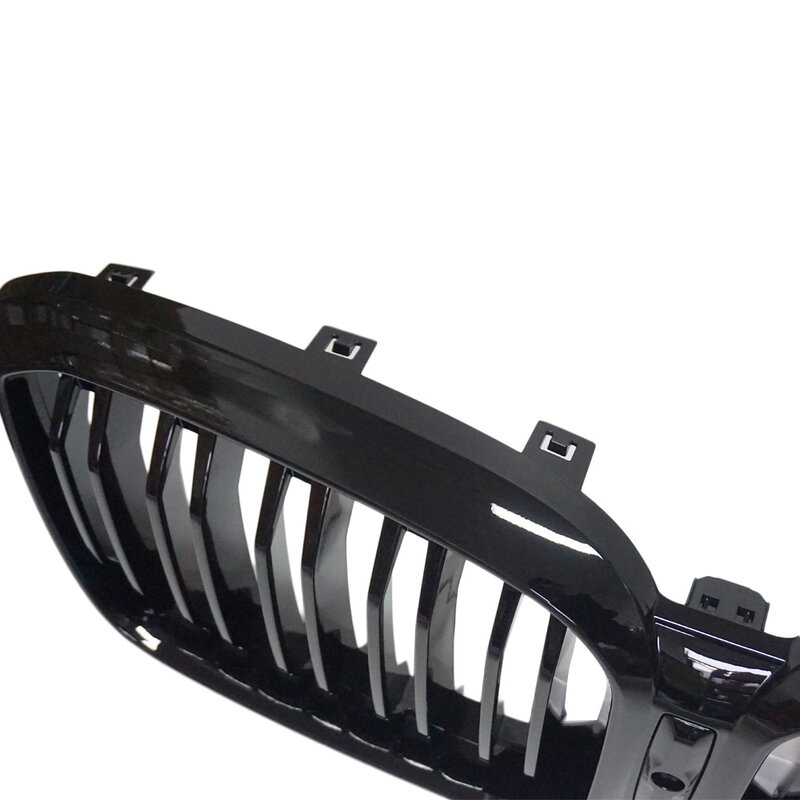 Высококачественная глянцевая черная решетка для радиатора с двойной пластиной, отверстие для камеры BMW X3 G01 X4 G02 2022 + сменная Передняя решетка для капота