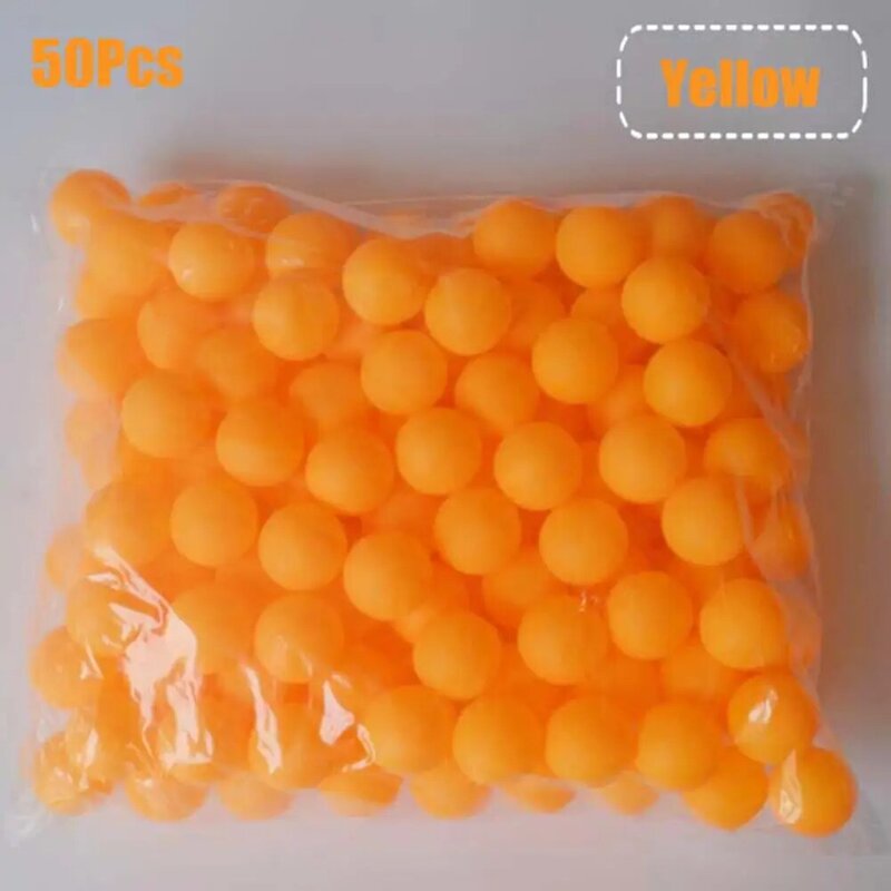 50 pz/pacco 40mm pallina da Ping Pong smerigliata portatile bianco arancione resistente alla ruggine pallina da Ping Pong palline da allenamento in ABS