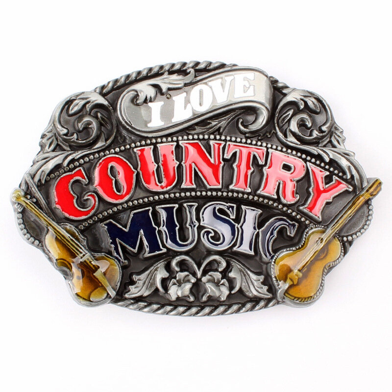 Fibbia per cintura musicale Country componenti per cintura fatti a mano in casa cintura accessori fai da te