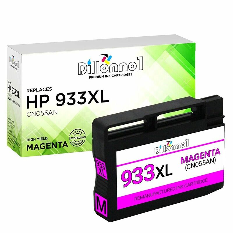 HP 933XL 용 마젠타 잉크 카트리지, 오피스젯 6100 6600 6700, 신형 칩 포함