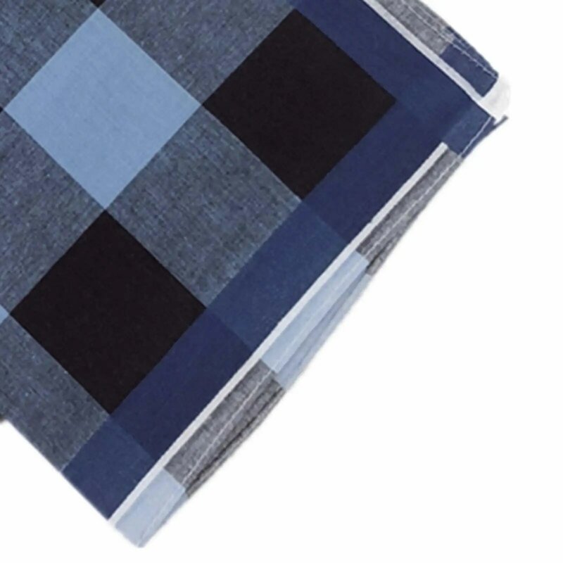 6 Pieces Plaid Handkerchief Casual Assorted Pocket Square Comfortable