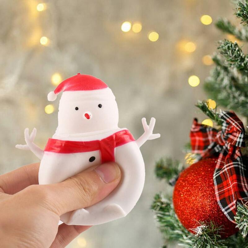 Juguete antiestrés de Papá Noel para niños, juguetes antiestrés para apretar, alivio del estrés suave, divertido juguete para niños, regalos de navidad