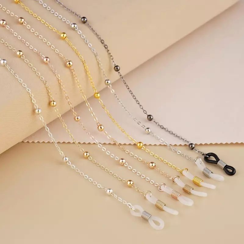 Модные цепочки для очков для женщин, цепочки для солнцезащитных очков с кристаллами груши, шнур для очков, держатель для очков, золотистый шнур для ожерелья, ремешок