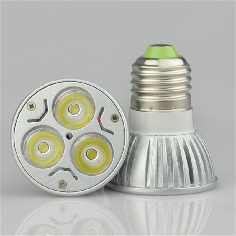 4 lampadine E27 3W ad alta potenza a LED Spot bianco giorno