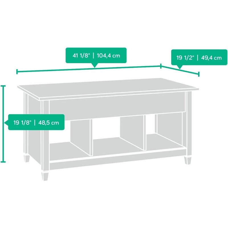 Estate-Table basse moderne avec finition noire, élévateur à eau, table basse, ensembles de table de chevet, salon, salle à manger, bord de meubles