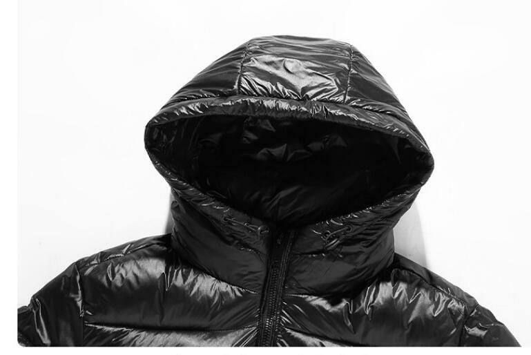 남성용 짧은 후드 커플 재킷, 두꺼운 따뜻한 겨울 의류, 면 의류, 4xl, 5XL, 6XL