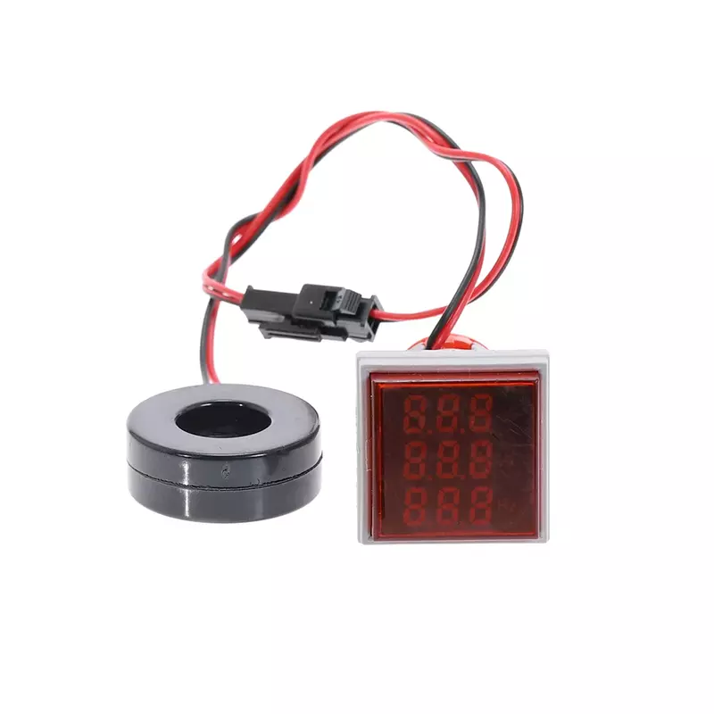 LED 디지털 전압계 전류계 헤르츠 HZ 미터, AC 50-500V 0-100A 전압 전류 전압 증폭기 테스터 감지기, 신호 광 표시기