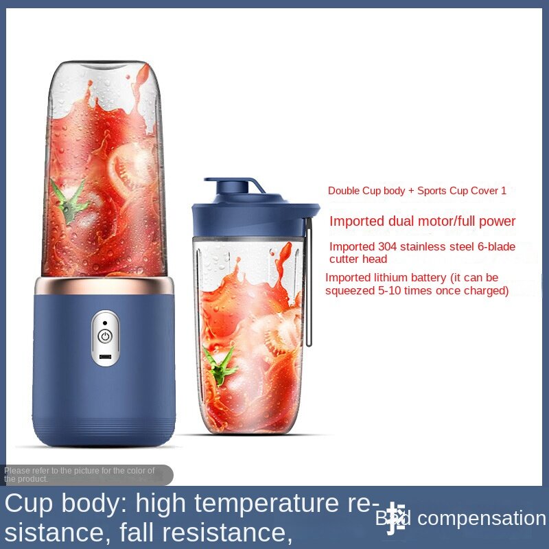 New Juicer Portable Charging Small Juice Cup Household Multi functional Juice Machine Juice Cup 착즙기 스테인레스  عصارات