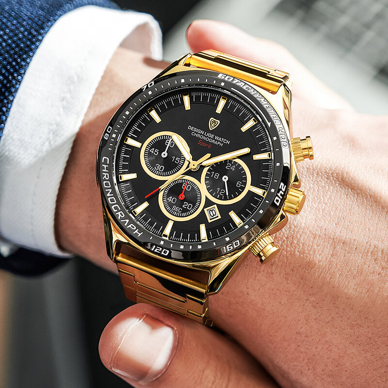 LIGE męskie zegarki modny Top luksusowego biznesu automatyczne zegarek z datownikiem męskie na co dzień wodoodporny zegarek Relogio Masculino + Box