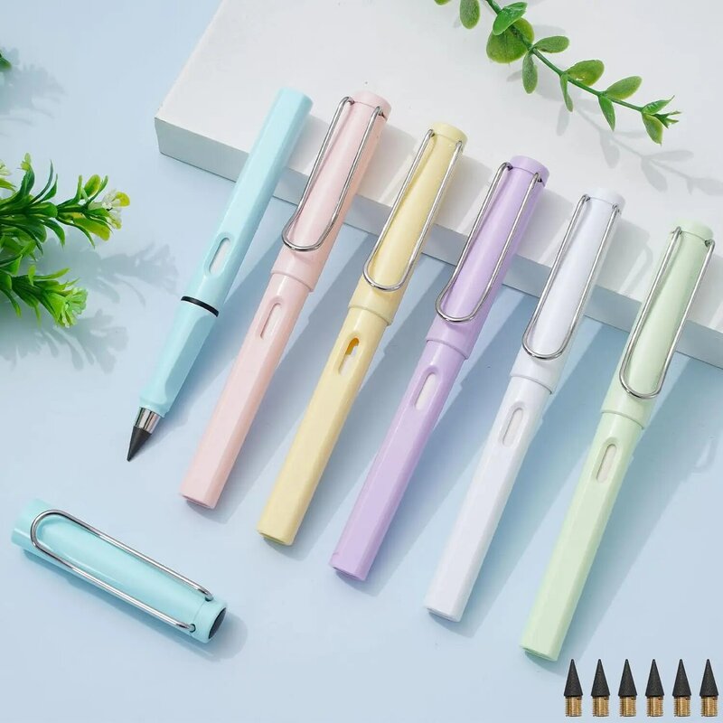 Infinity Pencil Forever Pencil with Eraser Cute Eternal Pencil Everlasting Pen with Replaceable