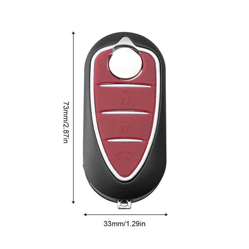 Coque de clé à distance de voiture à 3 boutons, boîtier de clé adapté pour adieu Romeo ata à Giulietta 159 GTA