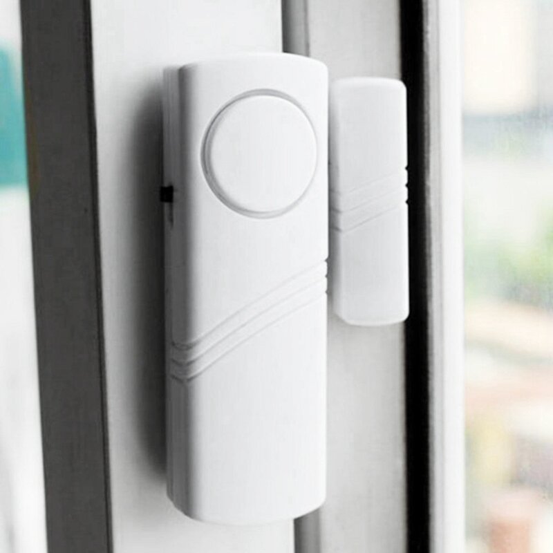 2X Door And Window Anti-Theft Alarm Door And Window Alarm Window Anti-Theft Alarm Door Magnetic Alarm Glass Reed Switch