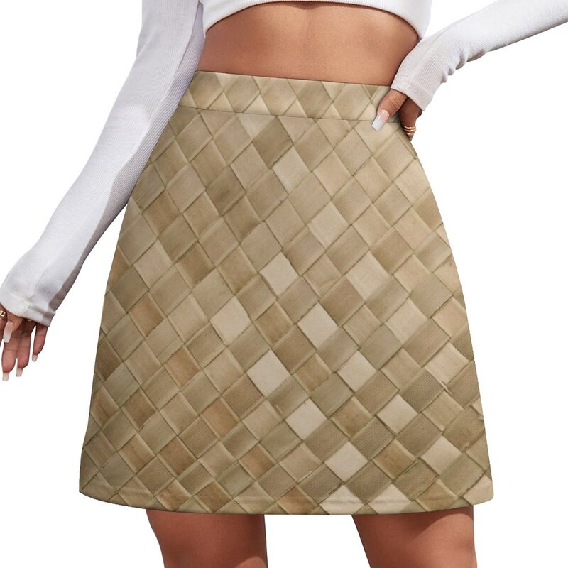 Lauhala-Mini jupe en polymères pour femmes, vêtements d'été, tenues rave, tendance, 2023