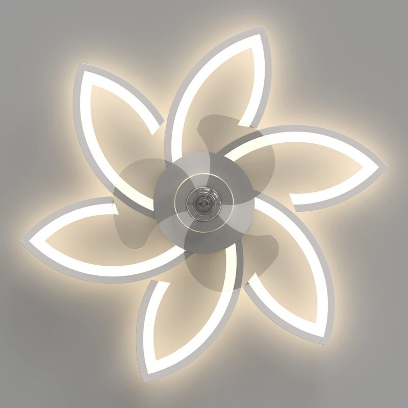 Inteligentne światło wentylator sufitowy LED z pilotem kontrola aplikacji wentylator sufitowy do salonu jadalnia dekoracja domu wentylator