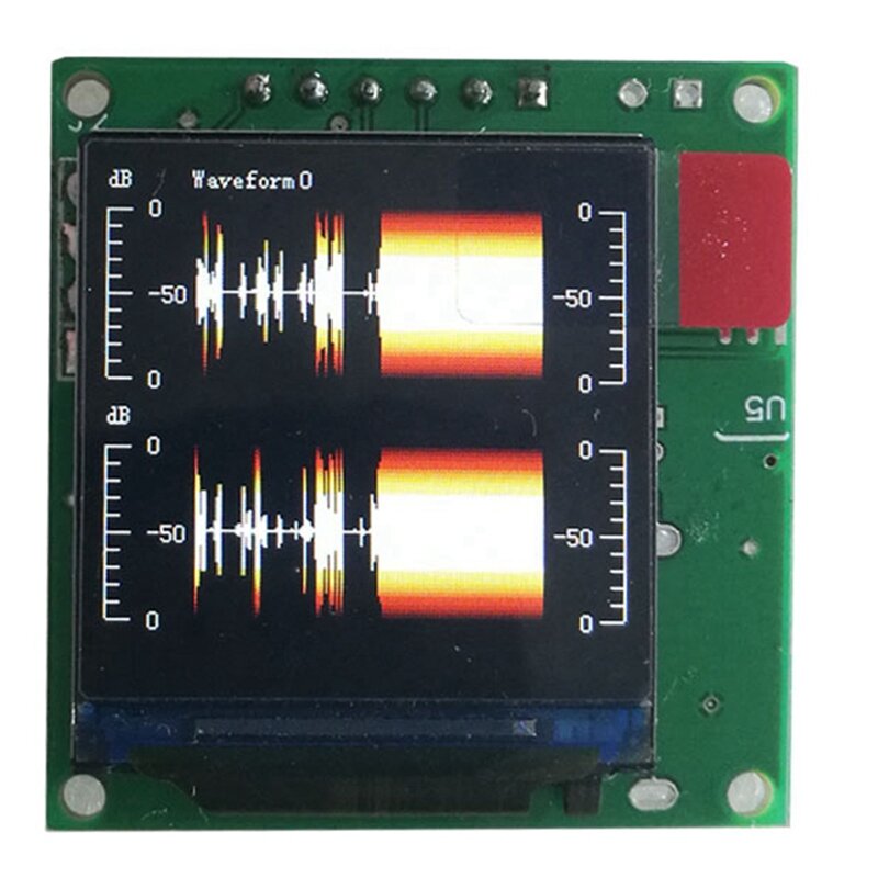 Módulo de pantalla de espectro de música, amplificador de potencia MP3 LCD de 1,3 pulgadas, indicador de nivel de Audio, módulo medidor VU equilibrado de ritmo
