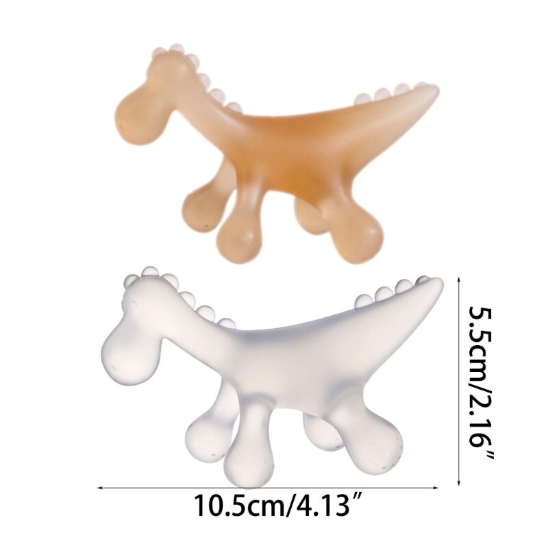 77HD 유아 귀여운 공룡 Teether를 위한 아기 달래는 Teether 교육 장난감