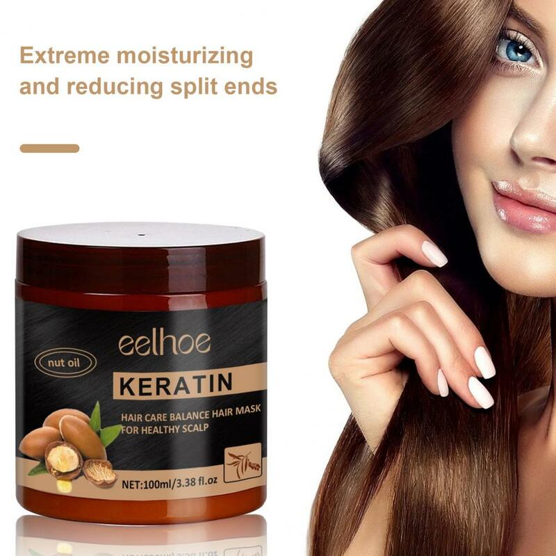 Улучшает рост волос кондиционер аргановое масло Кератиновый кондиционер для Восстановления сухих поврежденных волос