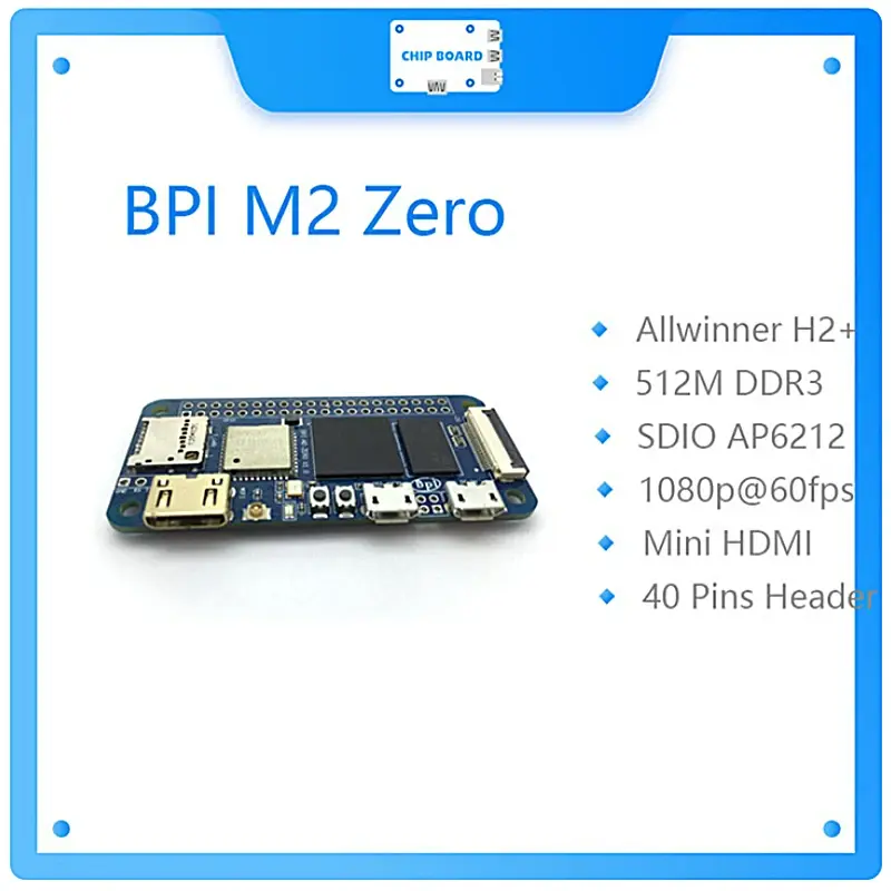Plataforma de Hardware Open Source, Bpi Banana Pi M2 Zero, Allwinner H3 +, todos Polegada Face, o mesmo que Raspberry Pi Zero