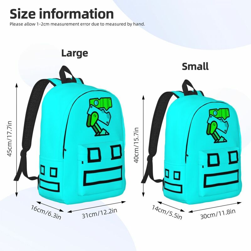 Tas punggung dasbor game geometris, tas punggung sehari-hari untuk anak laki-laki perempuan, tas sekolah TK TK, tas olahraga