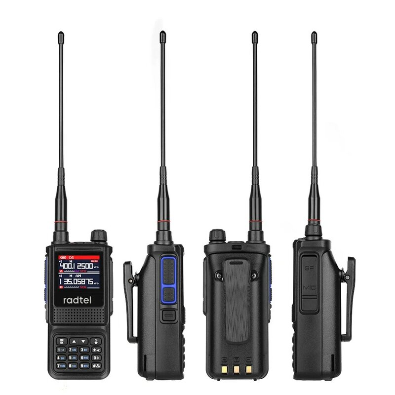 Radtel RT-470L 5w 6 bandas amador presunto em dois sentidos estação de rádio 256ch banda de ar walkie talkie noaa lcd cor polícia scanner aviação
