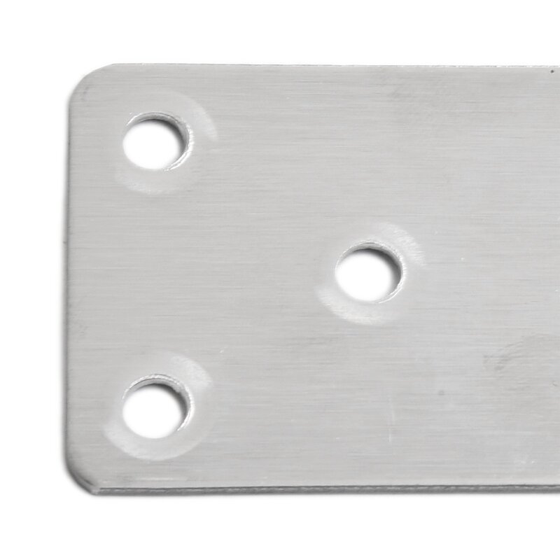 Brushed Furniture Flat Mending High Quality Stainless Steel Holes Thickened Wooden Angle Corner Brackets Angle Brackets