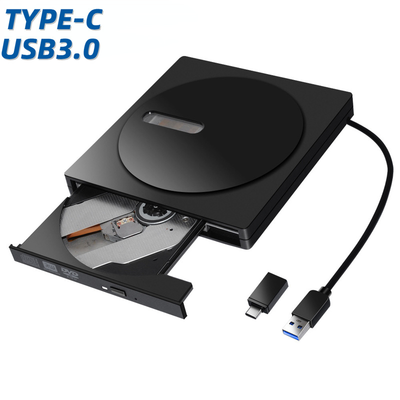Portátil externo CD-RW DVD-RW tipo c & usb3.0 cd dvd rom leitor de disco gravador rewriter para macbook ar/pro portátil