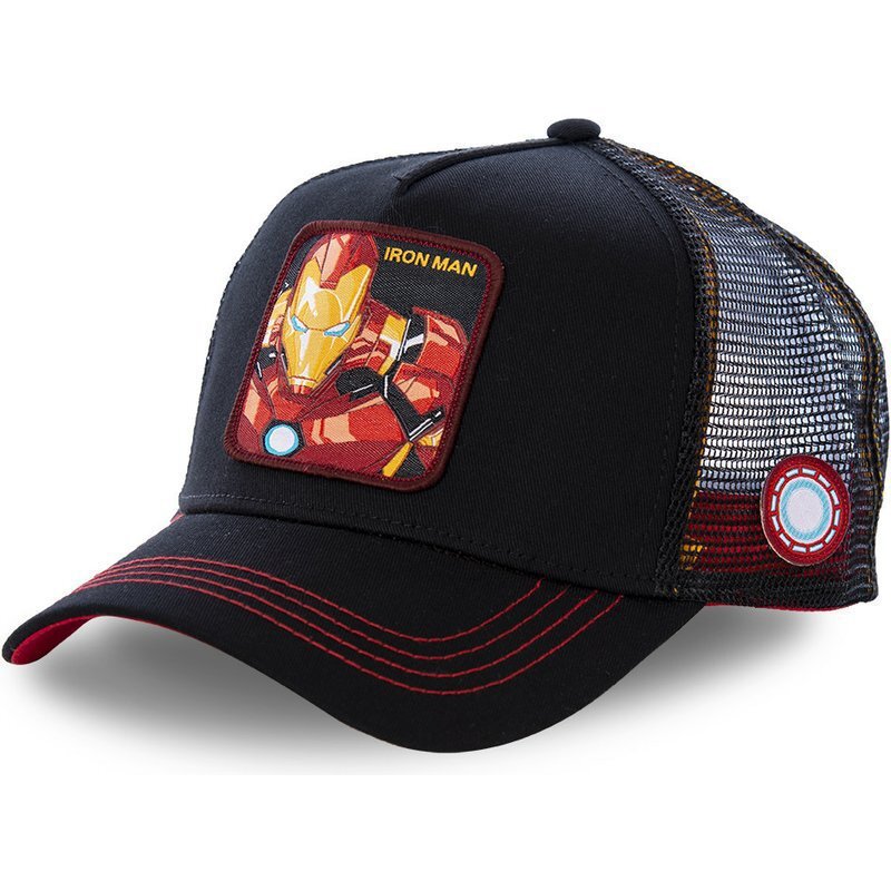 Disney Superheld Iron Man Anime Baseball Cap Cartoon bestickte Schirmmütze Männer und Frauen Sonnenschirm Mode Hip Hop Trucker Cap