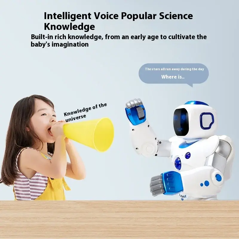 Robot Télécommandé Intelligent avec Pigments de Dialogue Vocal, Jouets Électriques de Haute Technologie, Cadeau d'Anniversaire pour Enfant