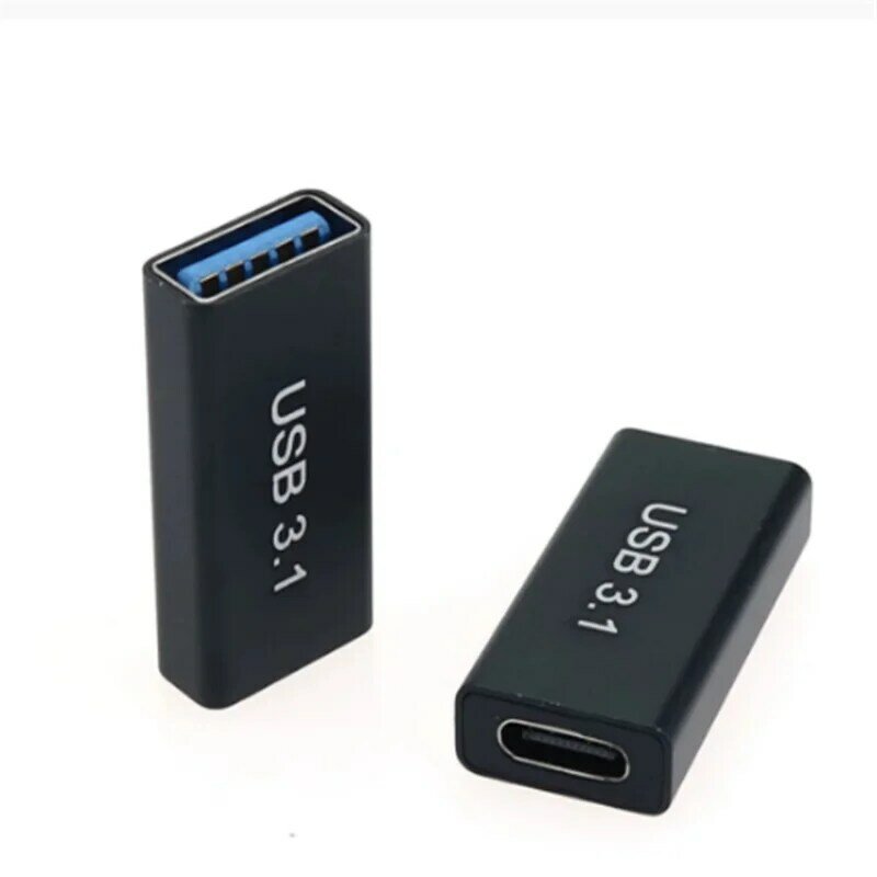 Typ C Zu USB 3,0 Adapter OTG USB C Zu Typ C Buchse Konverter Stecker Aluminium Legierung