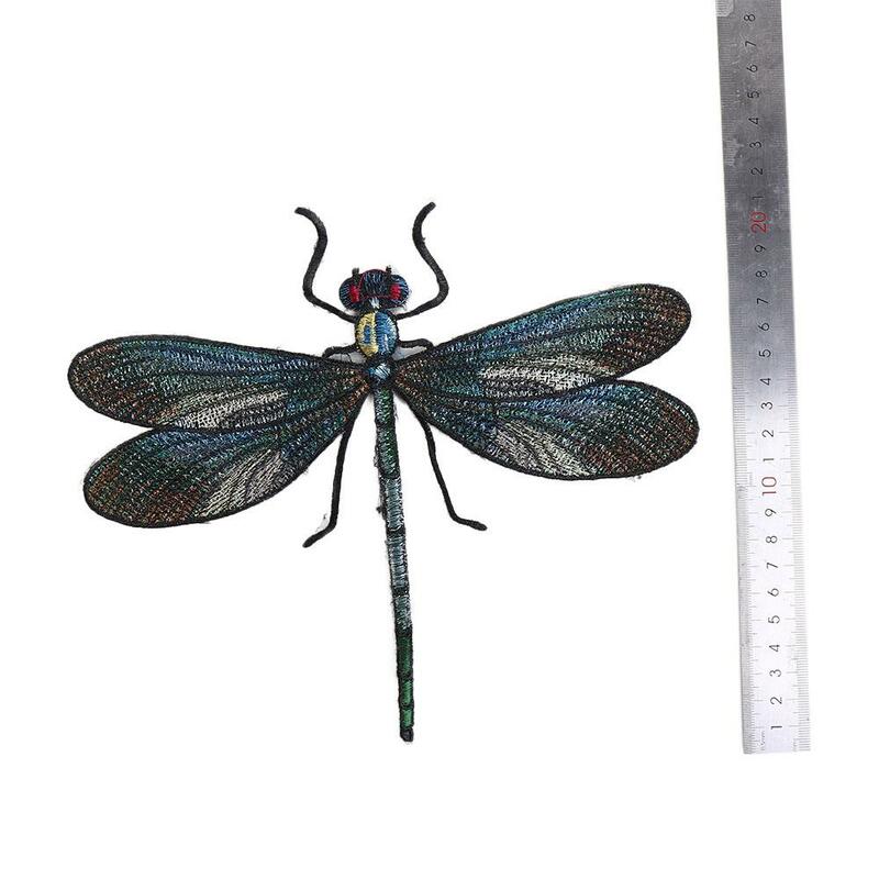 Duża Dragonfly rzemiosło naszywka naszywka na ubrania naszywka haft naprasowanki aplikacja