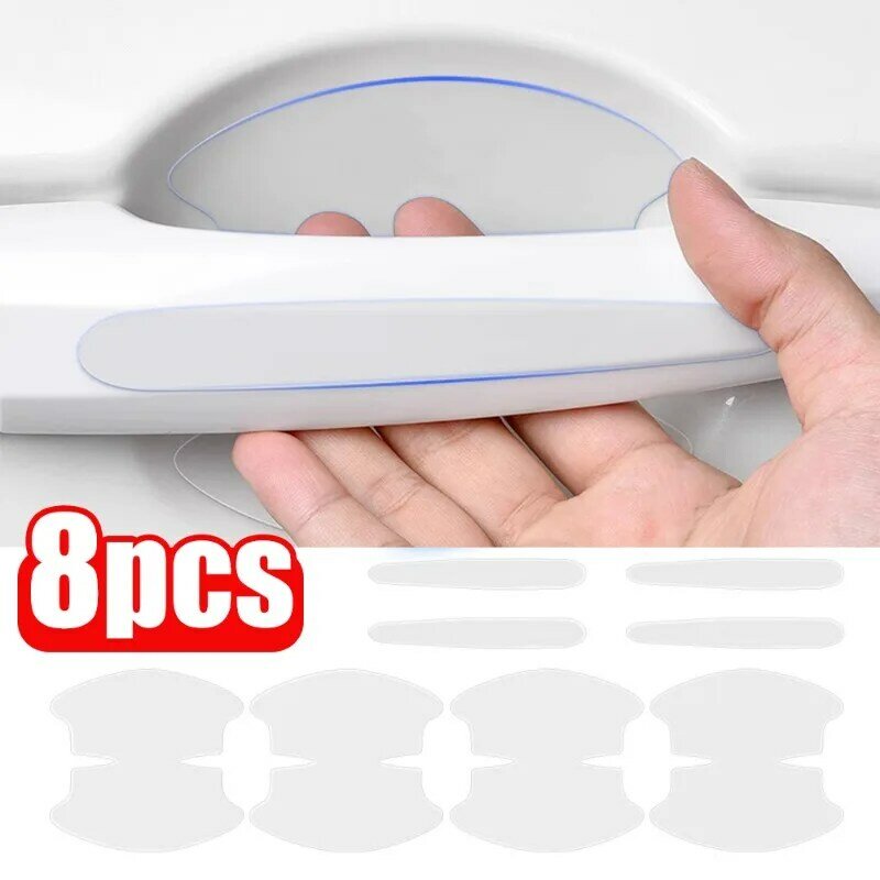 Universal Invisible Car Door Bowl Handle Protective Sticker Anti-collision Scratch-resistant Protection Clear Strip Stickers