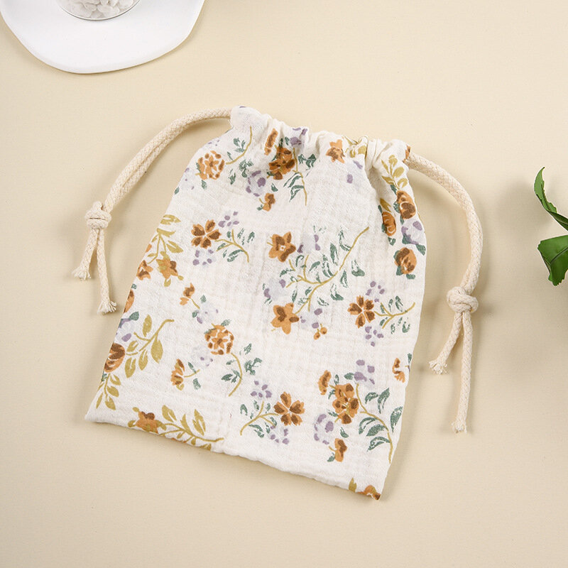Bolsas de algodón 100% para pañales de bebé, organizador de Caddy apilable, toalla cómoda, bolsa colgante esencial
