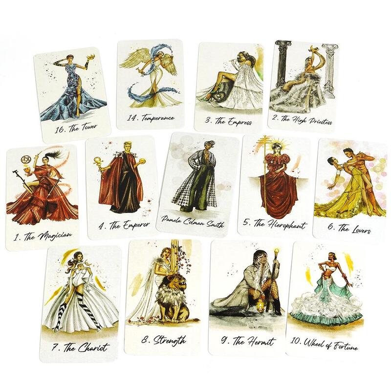 10.3*6cm Runway Tarot 78 card fashion style tarot A fragrant identity that lingers inward Fortune Telling Game Divination Tools