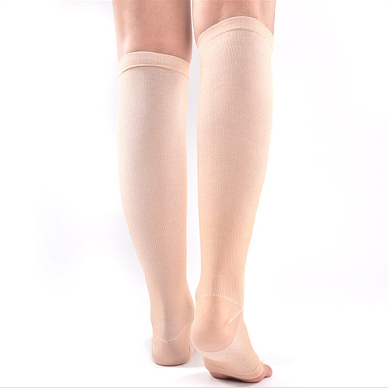 1 Paar Kompression Bein Ärmel Socken Krampfadern medizinische Strumpf elastische Socken Müdigkeit Linderung Bein wärmer Waden ärmel Socken